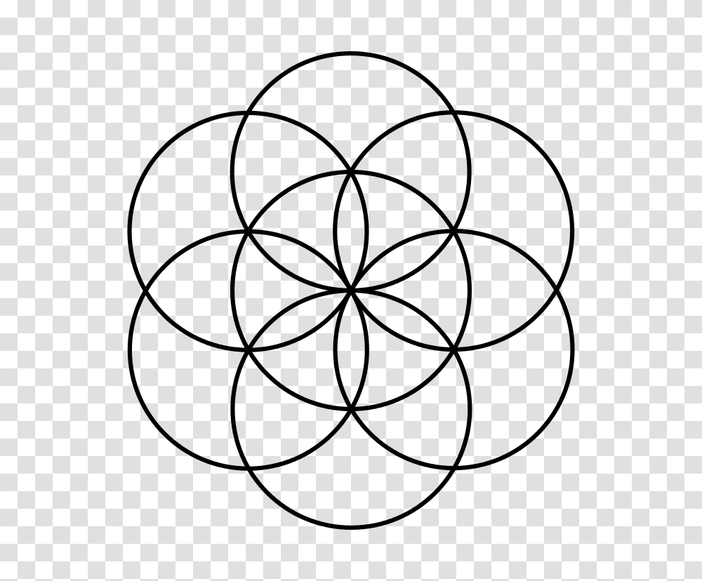 Flower Of Life Circles, Gray, World Of Warcraft Transparent Png