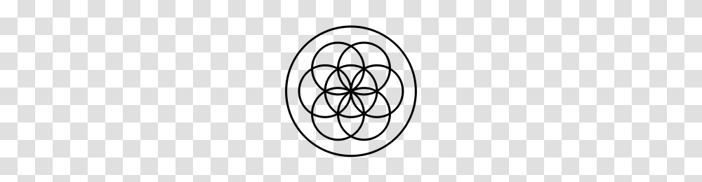 Flower Of Life Icons Noun Project, Gray, World Of Warcraft Transparent Png