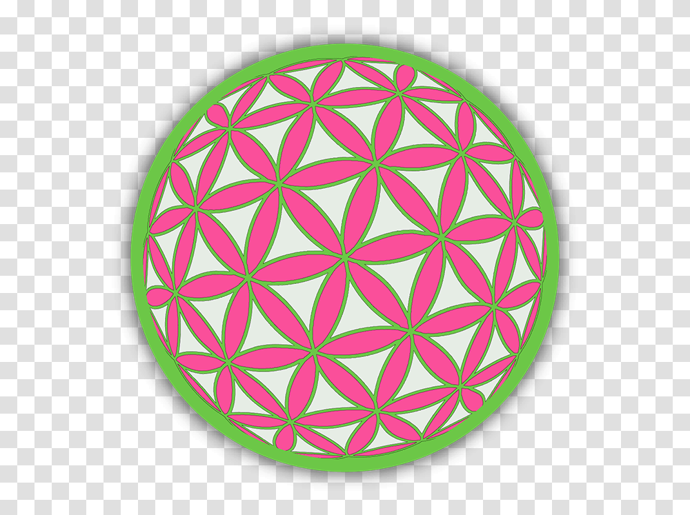 Flower Of Life Magenta And Green Sacred Geometry Bumper Stickers Sacred Geometry, Pattern, Ornament, Fractal, Sphere Transparent Png