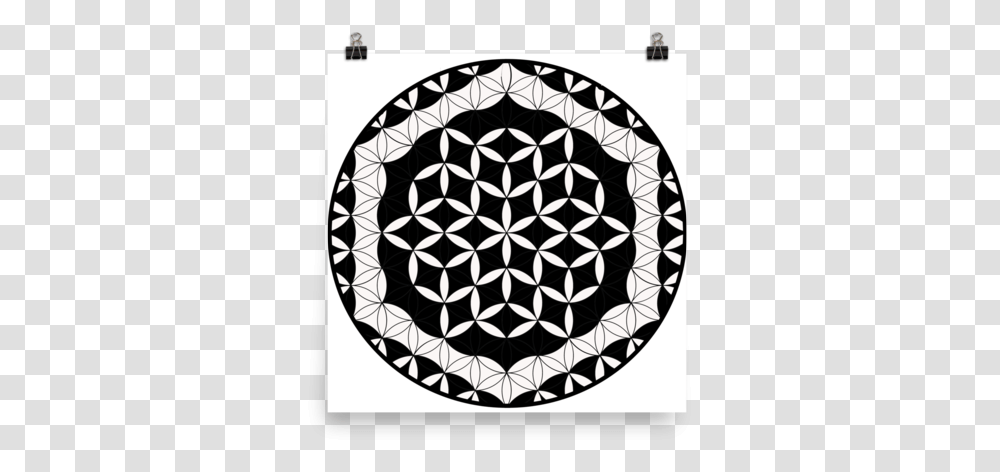 Flower Of Life Mandala Design, Pattern, Rug, Ornament Transparent Png