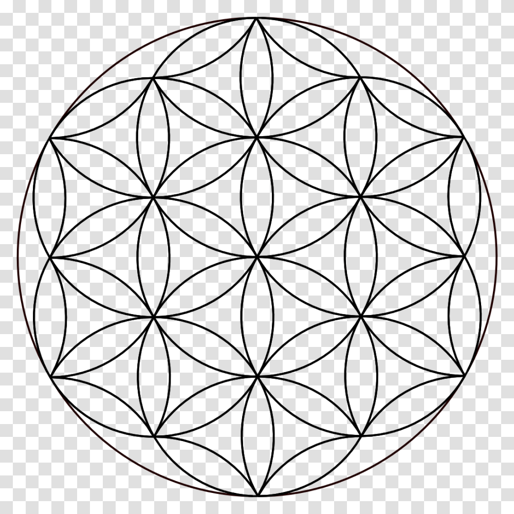 Flower Of Life, Moon, Outer Space, Night, Astronomy Transparent Png