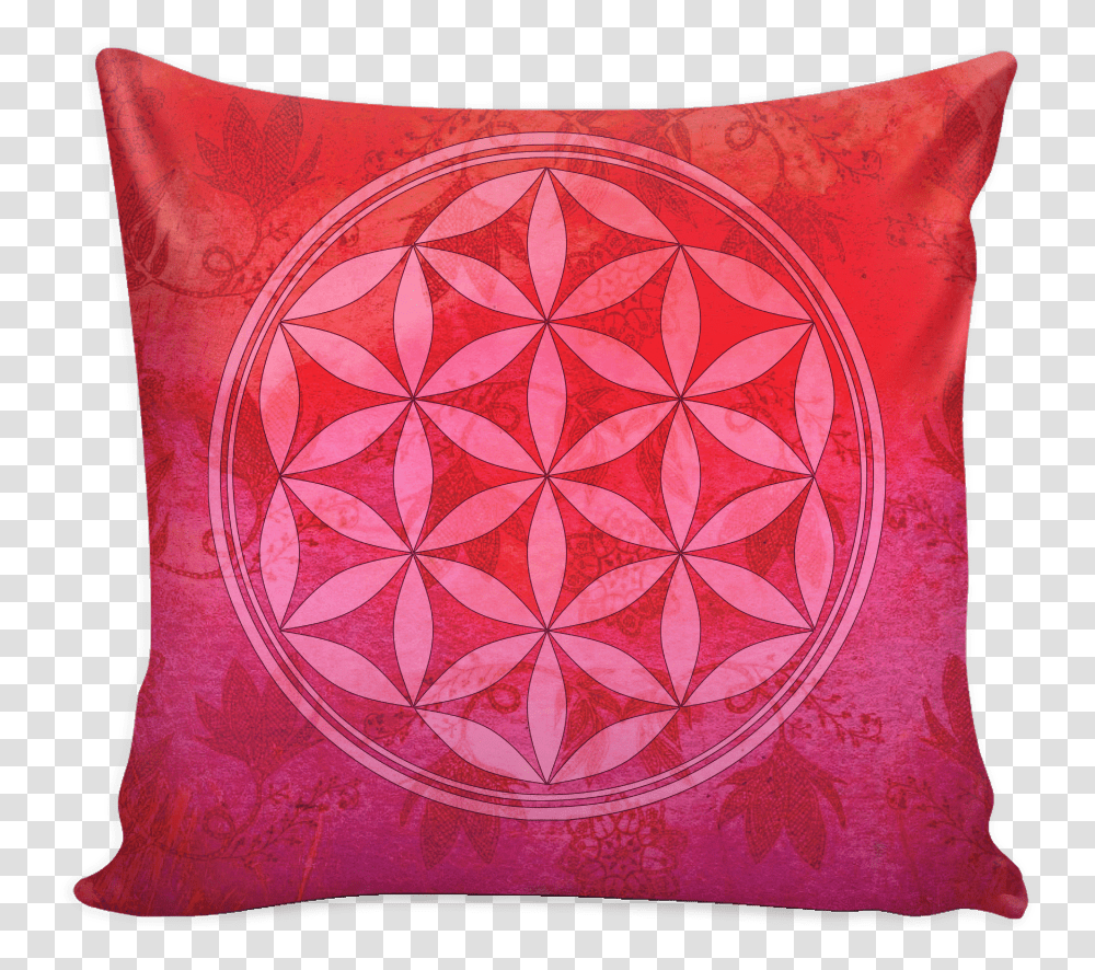 Flower Of Life Vivid Colors Pillow Covers Christmas Sir Meows A Lot, Cushion, Rug Transparent Png