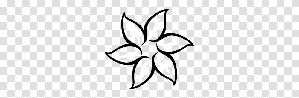 Flower Outline Clip Art, Stencil, Silhouette Transparent Png