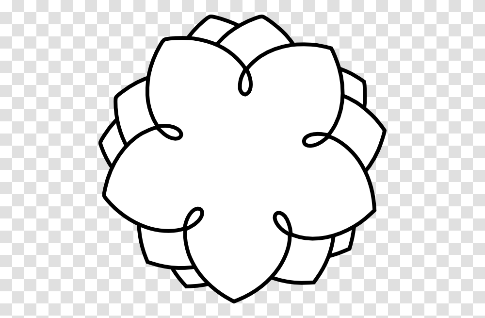 Flower Outline Outlines Clip Art And Flower, Stencil, Hand, Pillow Transparent Png