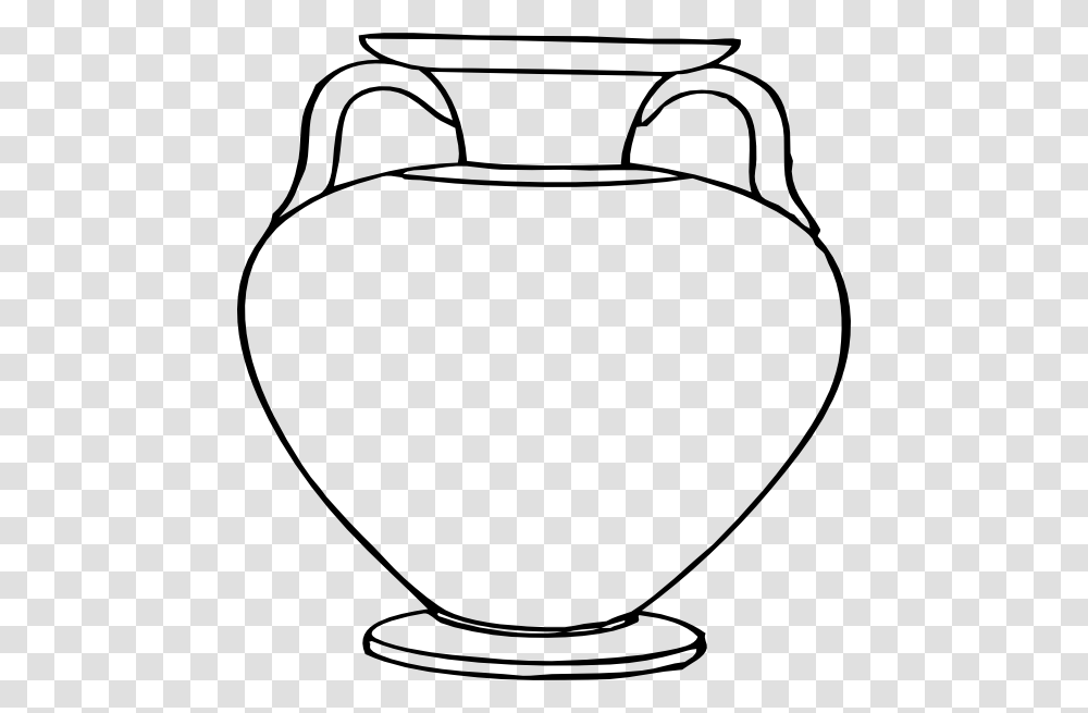 Flower Outlines For Coloring Large Vase Clip Art, Pottery, Jar, Urn, Lamp Transparent Png
