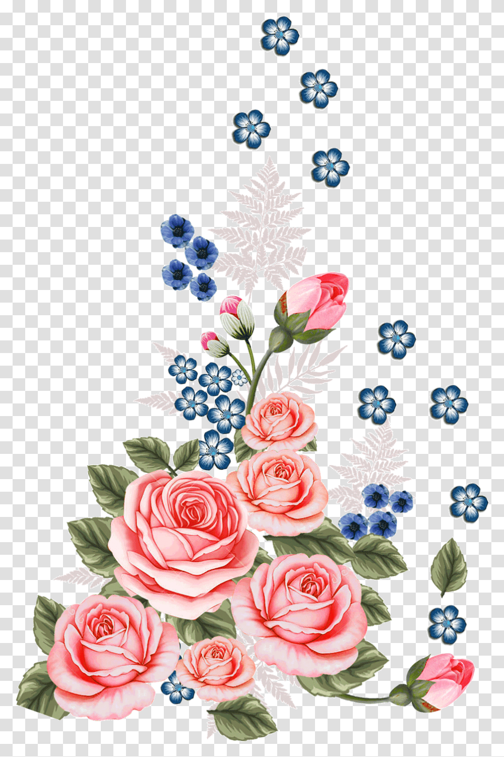 Flower Patch For Textile Hybrid Tea Rose, Floral Design, Pattern Transparent Png