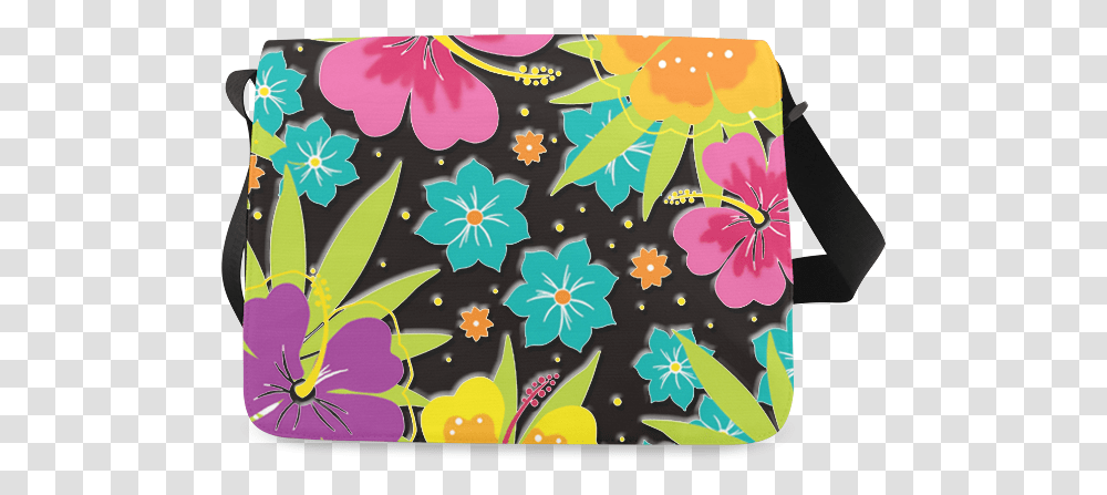 Flower Patch Messenger Bag Handbag, Plant, Floral Design Transparent Png