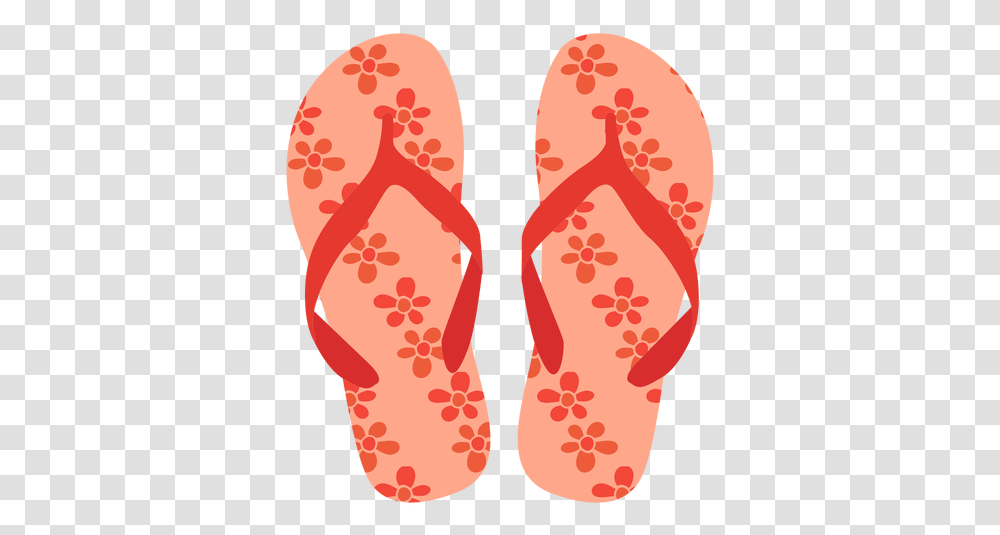 Flower Pattern Flip Flops & Svg Vector File, Clothing, Apparel, Footwear, Flip-Flop Transparent Png