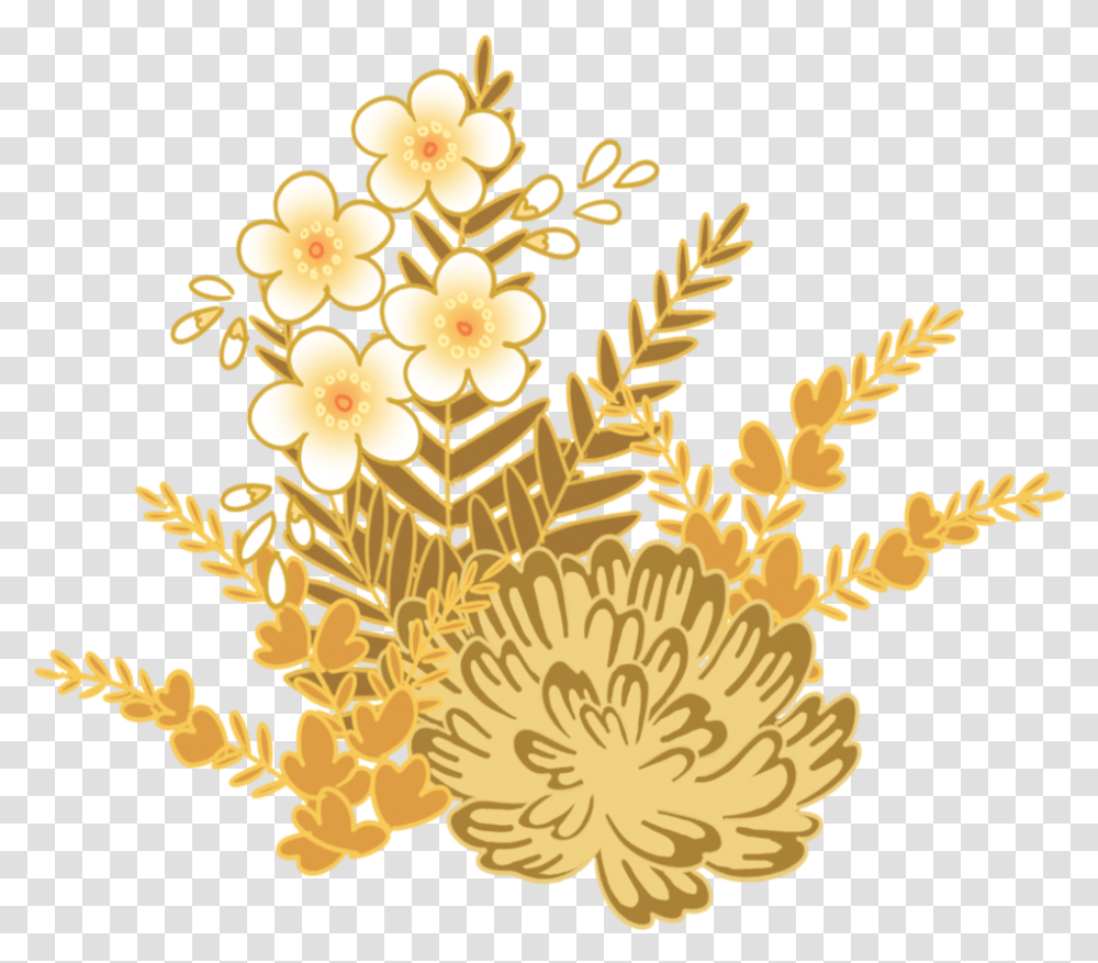 Flower Patterns And Pieces By Fastpuck Kimono Pattern, Plant, Chandelier, Lamp, Blossom Transparent Png