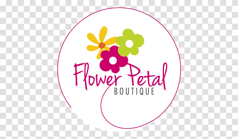 Flower Petal Boutique Circle, Rattle Transparent Png