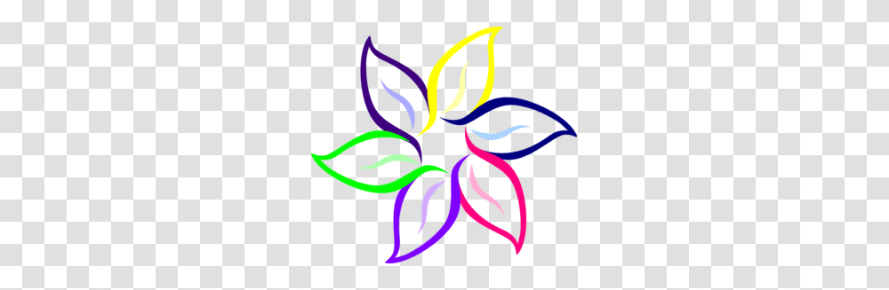 Flower Petal Clip Art Multi Color Flower Clip Art Doodling, Pattern, Floral Design Transparent Png