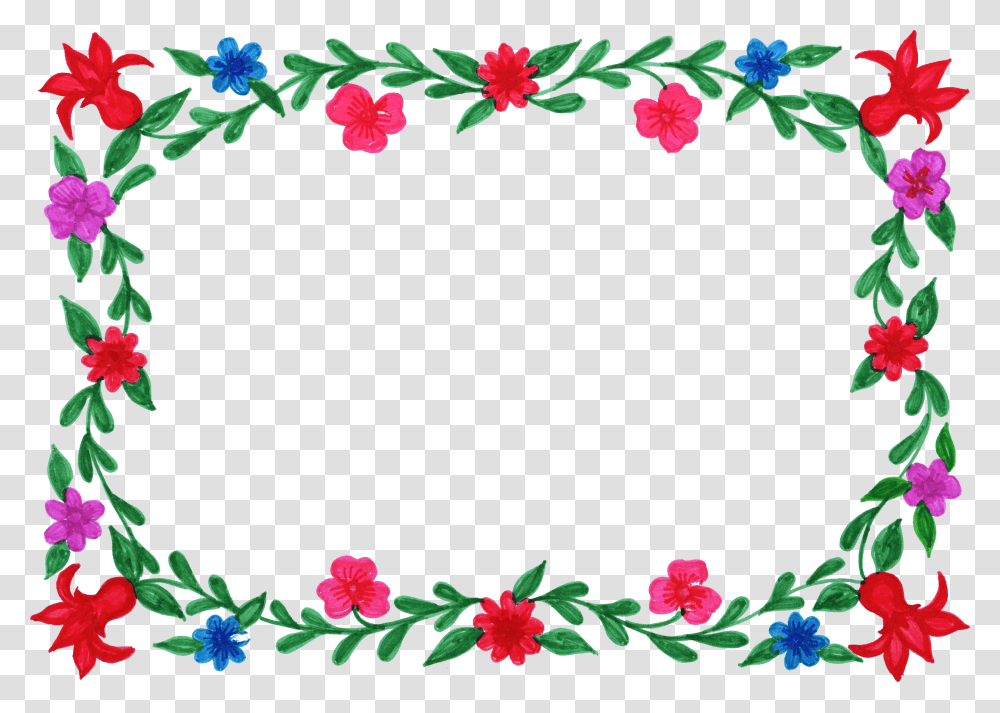 Flower Photo Frame, Floral Design, Pattern Transparent Png