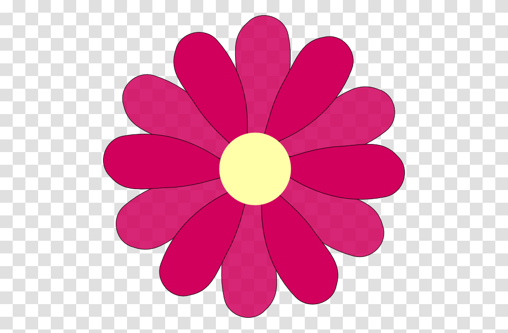 Flower Pink Clip Art At Clker Daisy Blue Flower Clipart, Plant, Petal, Blossom, Daisies Transparent Png