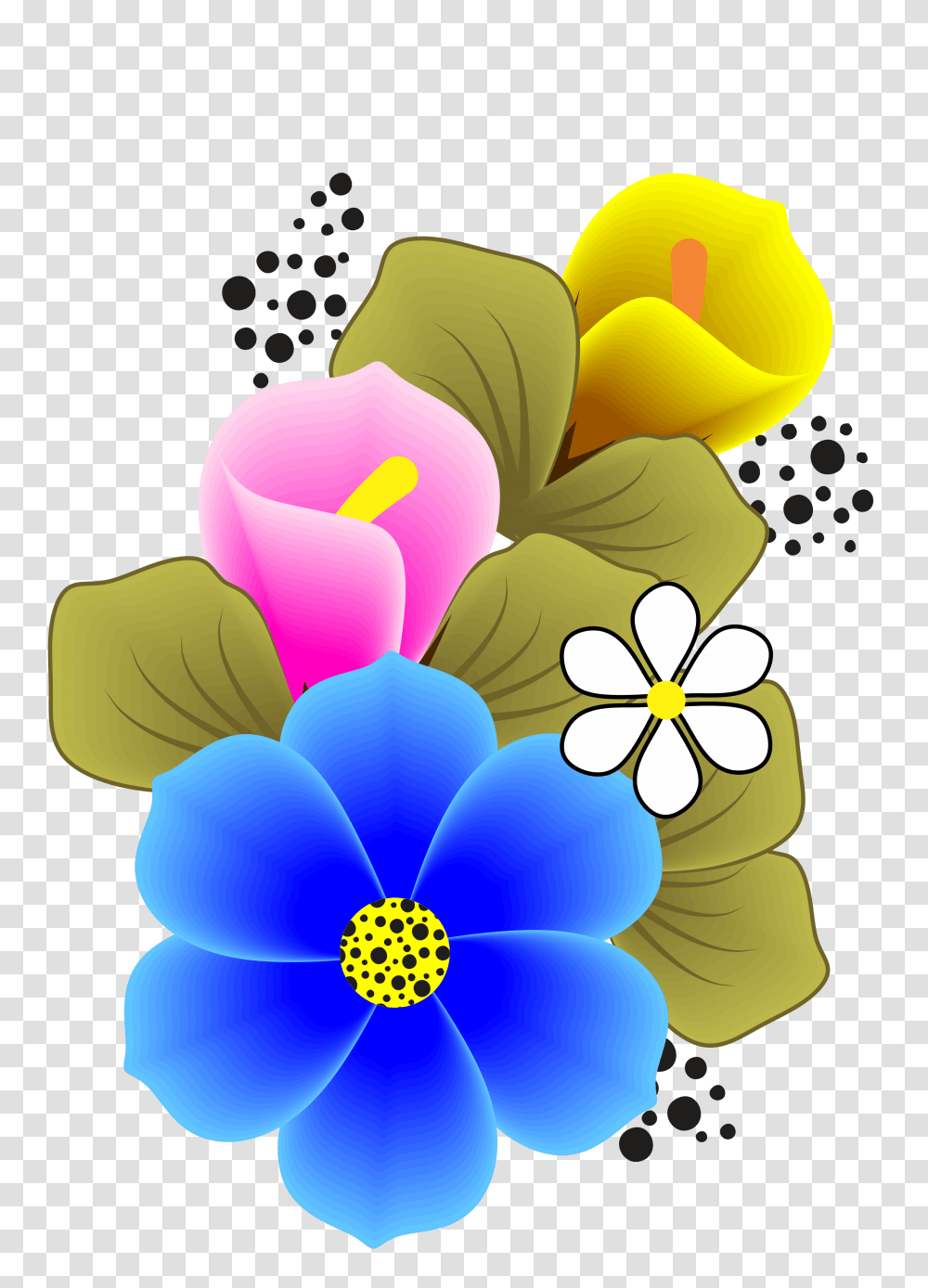 Flower Plus In Flowers, Floral Design, Pattern Transparent Png