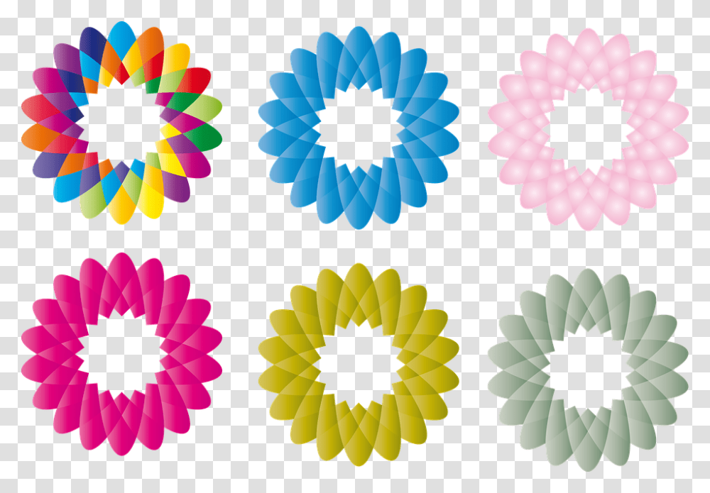 Flower Pngs Printable Colorful Color Flowers, Pattern, Plant, Ornament, Blossom Transparent Png