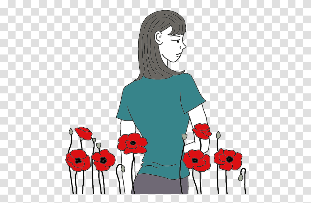 Flower Poppy, Person, Outdoors, Machine Transparent Png