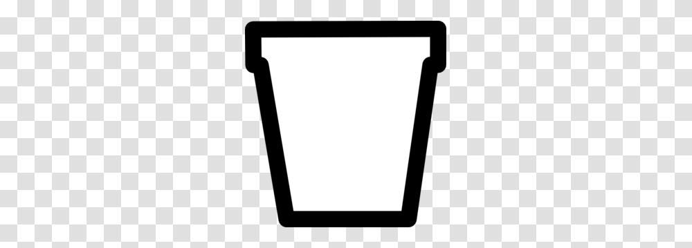 Flower Pot Bw Outline Clip Art, Cup, Tin, Coffee Cup, Stencil Transparent Png