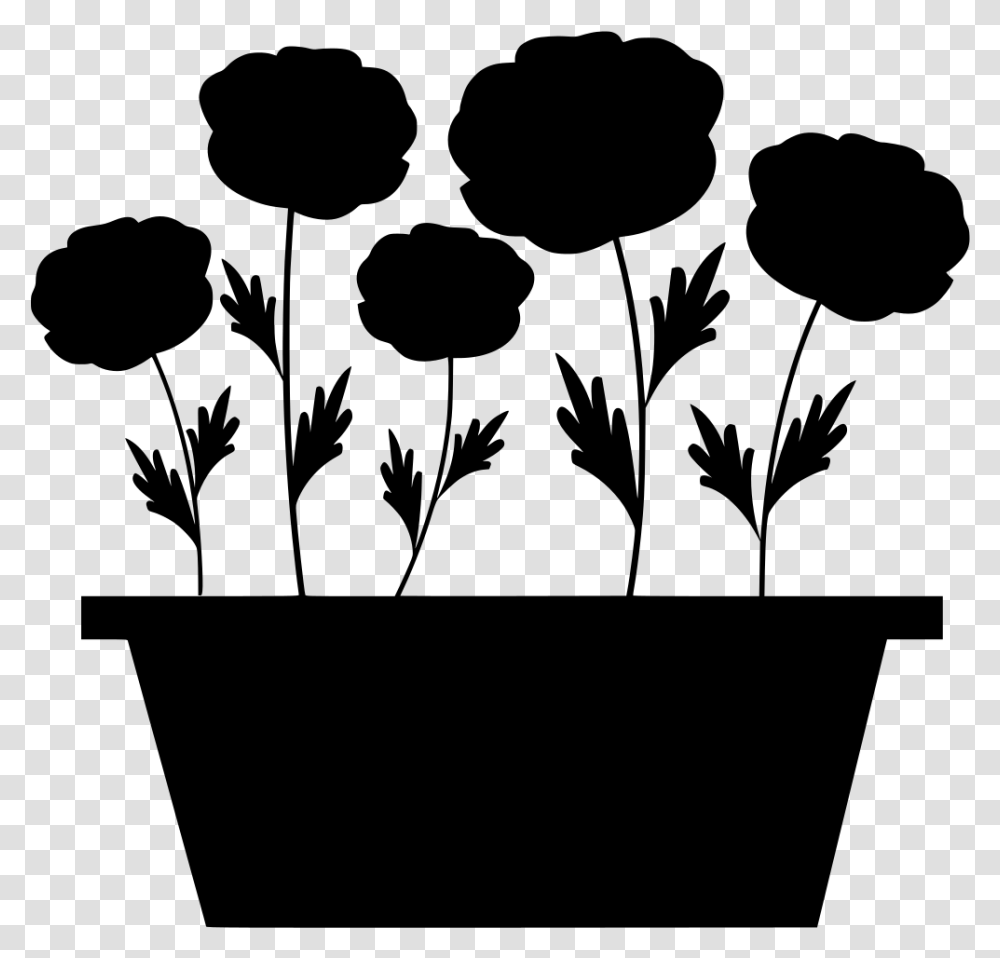 Flower Pot Vector Clipart Download Plants In Pot Clipart, Gray, World Of Warcraft Transparent Png