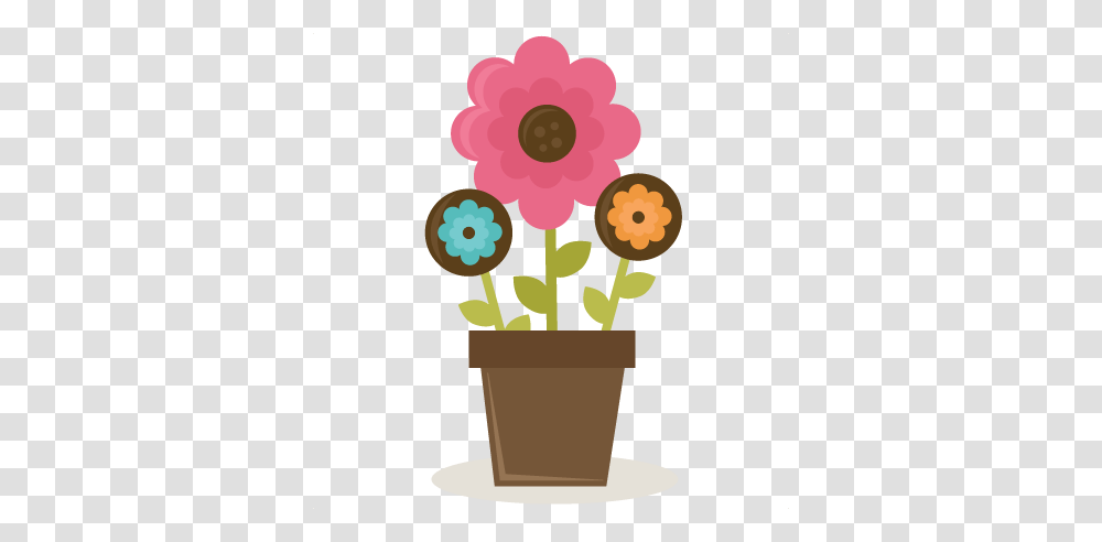 Flower Pots Images Free, Floral Design, Pattern Transparent Png