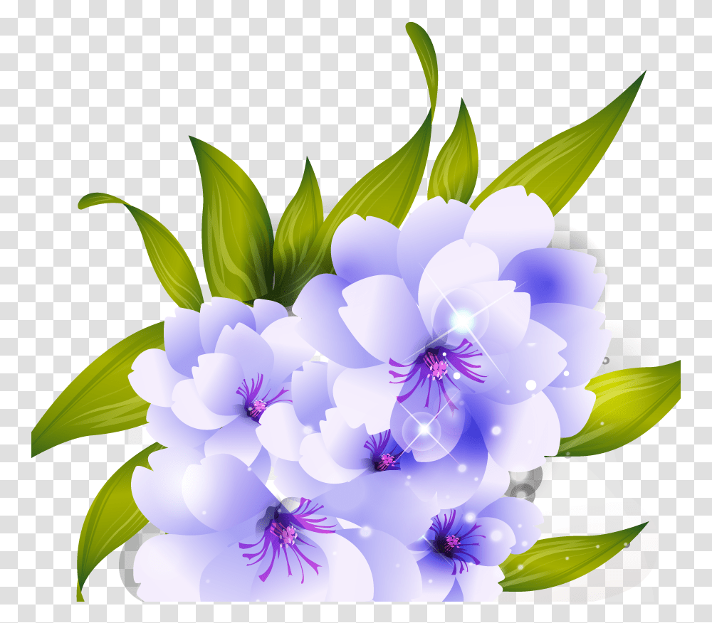 Flower Purple Vector Vector Flowers Hd, Plant, Spring, Petal, Anther Transparent Png