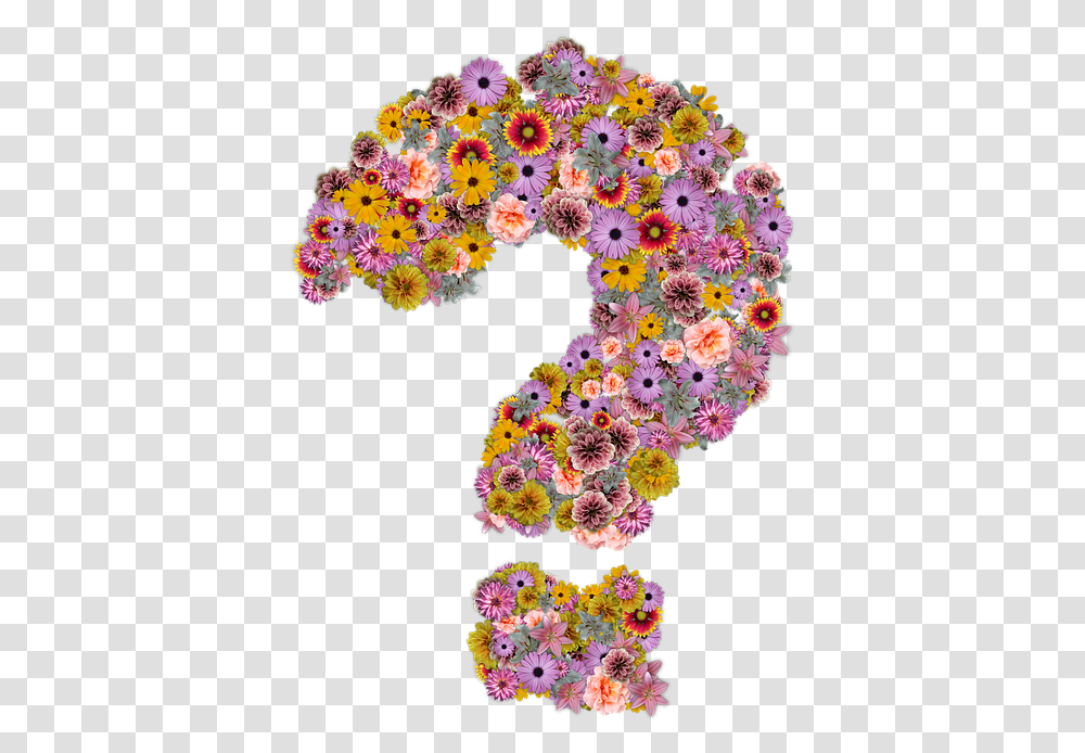 Flower Question Mark, Floral Design, Pattern Transparent Png