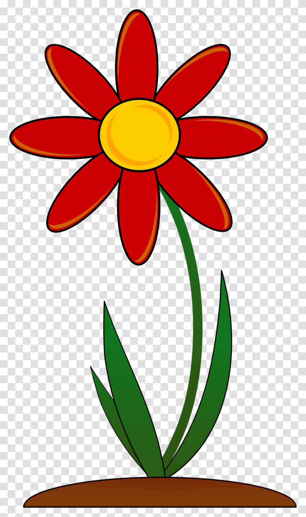 Flower Red Free Stock Photo Illustration Of A Red Flower, Plant, Daisy, Daisies, Blossom Transparent Png