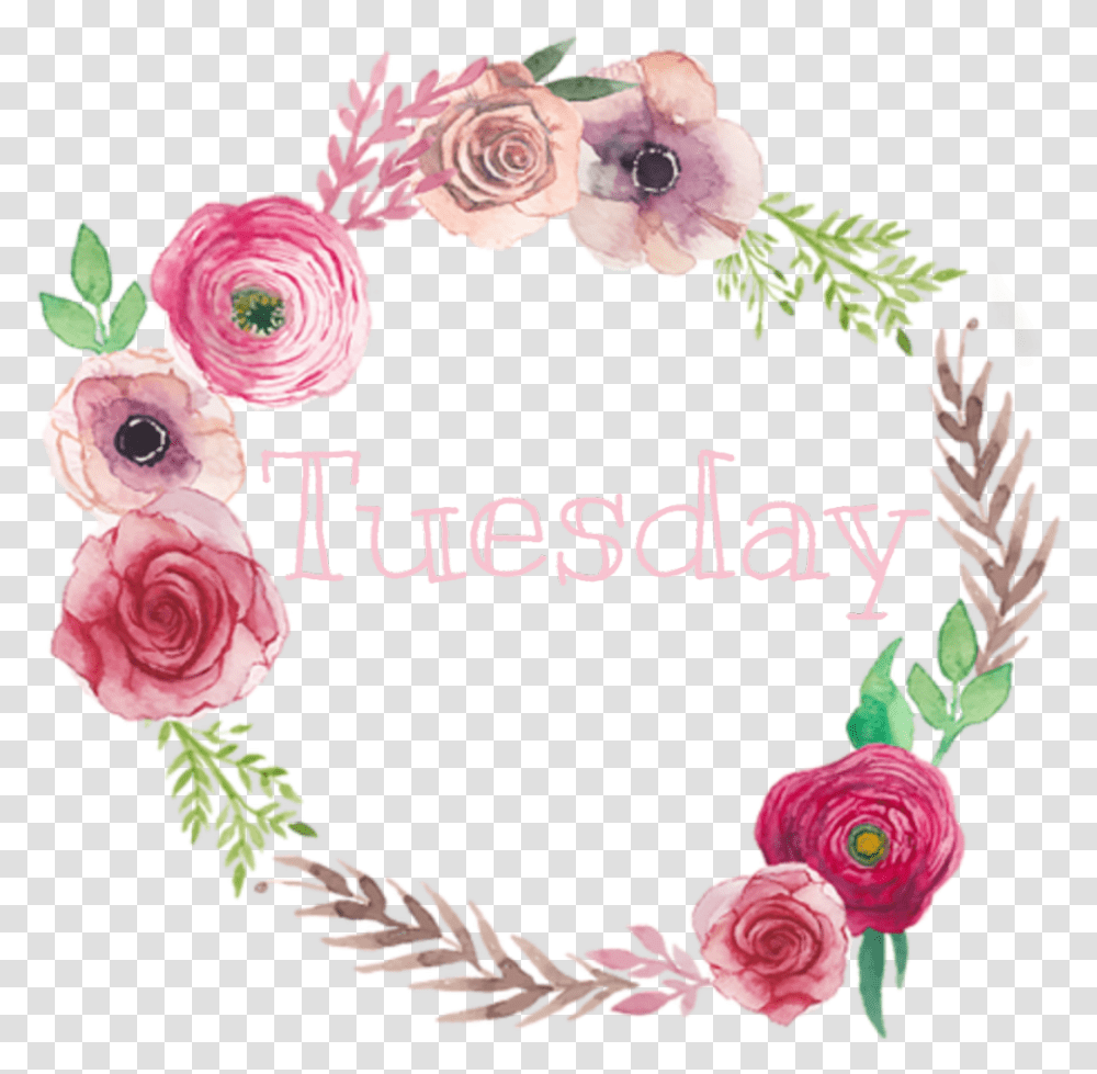 Flower Ring Stiker Yuvarlak, Plant, Rose, Blossom, Wreath Transparent Png