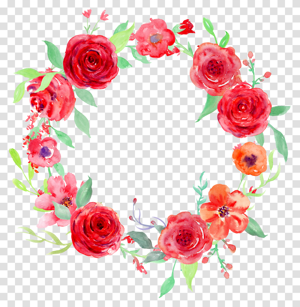 Flower Ring Watercolor Download, Floral Design, Pattern Transparent Png