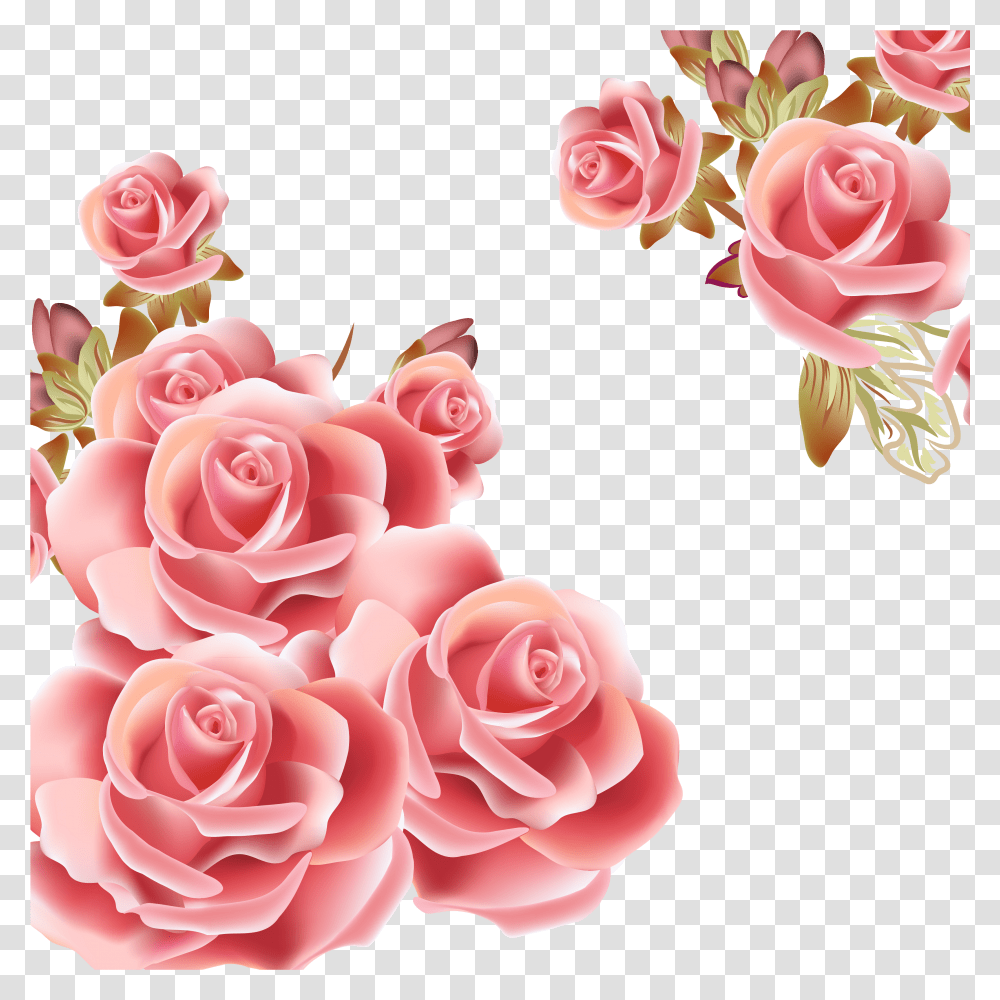 Flower Rose Pink Clip Art Rose Gold Roses Transparent Png