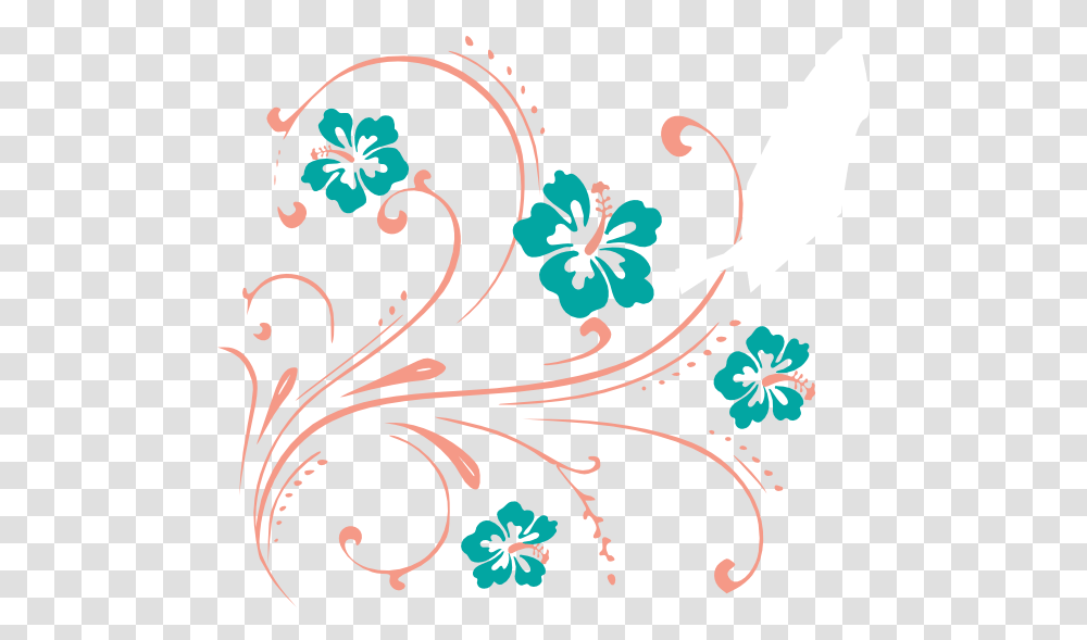 Flower Scroll Cliparts, Floral Design, Pattern Transparent Png