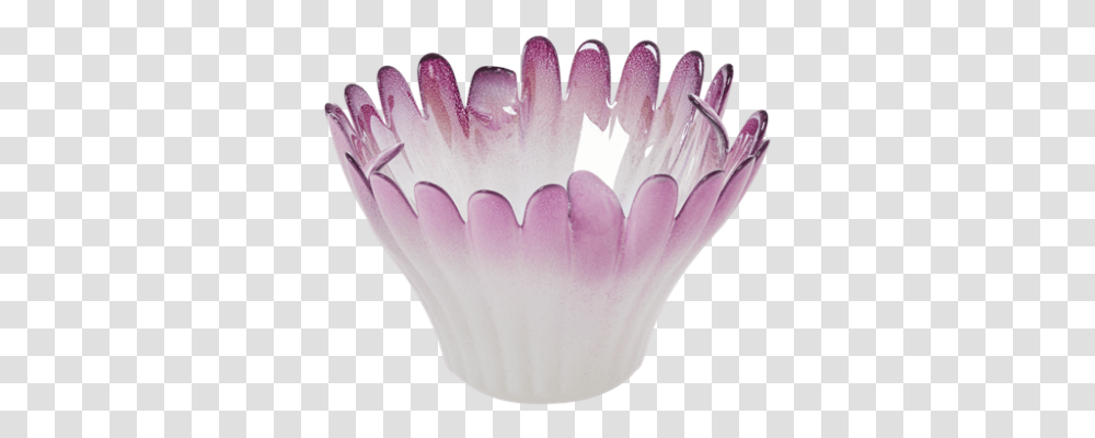 Flower Shape Glass Candle Holder Dark Lavender By Rice Dk Muffin, Plant, Blossom, Purple, Petal Transparent Png