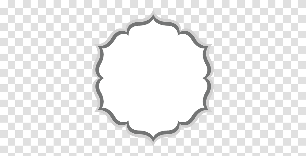 Flower Shaped Frame 2 Stencil Transparent Png