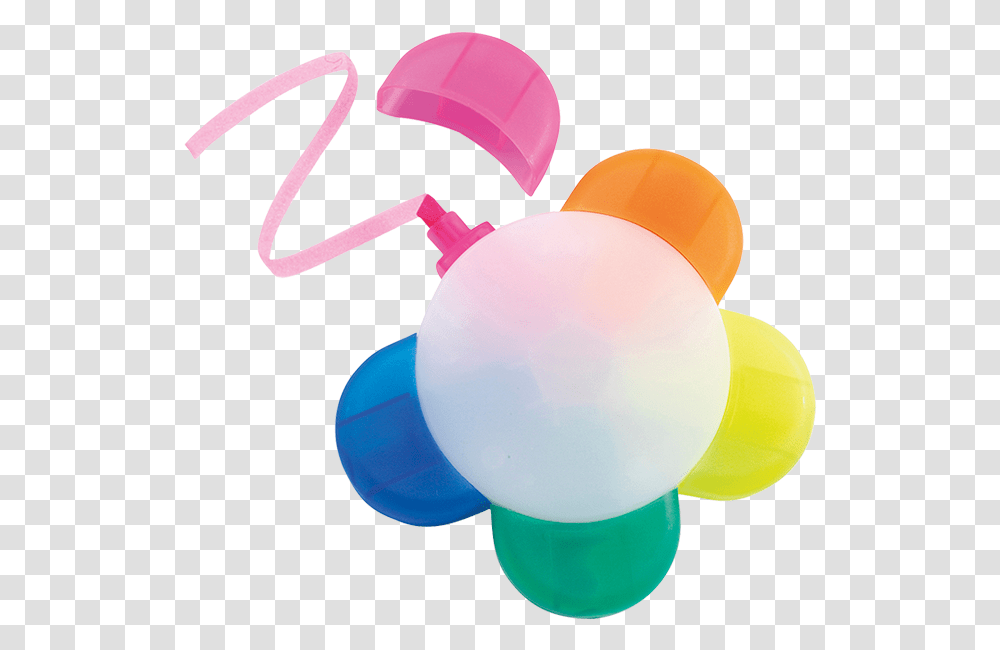 Flower Shaped Highlighter, Rattle, Ball, Balloon, Purple Transparent Png