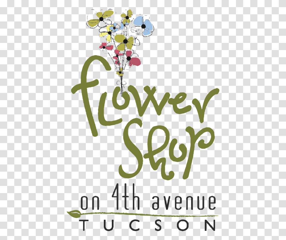 Flower Shop On 4th Avenue Graphic Design, Plant, Vase, Jar Transparent Png