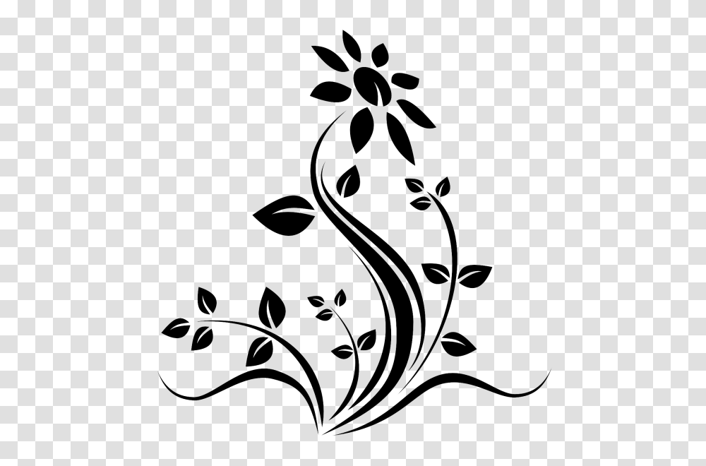 Flower Silhouette Clipart Background Nice Clip Art, Gray, World Of Warcraft Transparent Png