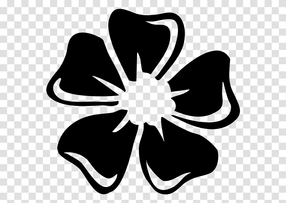 Flower Silhouette Flower Silhouette, Gray, World Of Warcraft Transparent Png