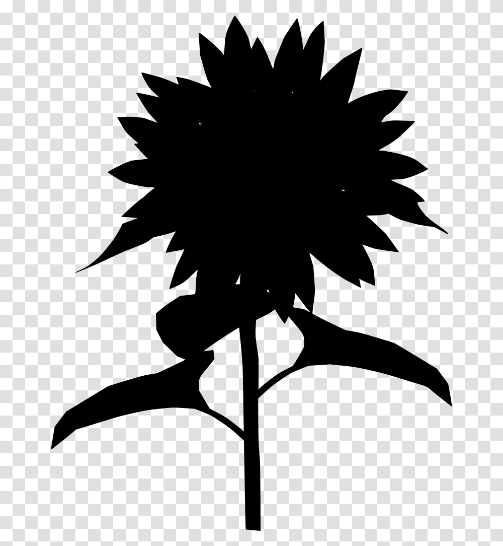 Flower Silhouette Like A Sunflower Quotes, Gray, World Of Warcraft Transparent Png