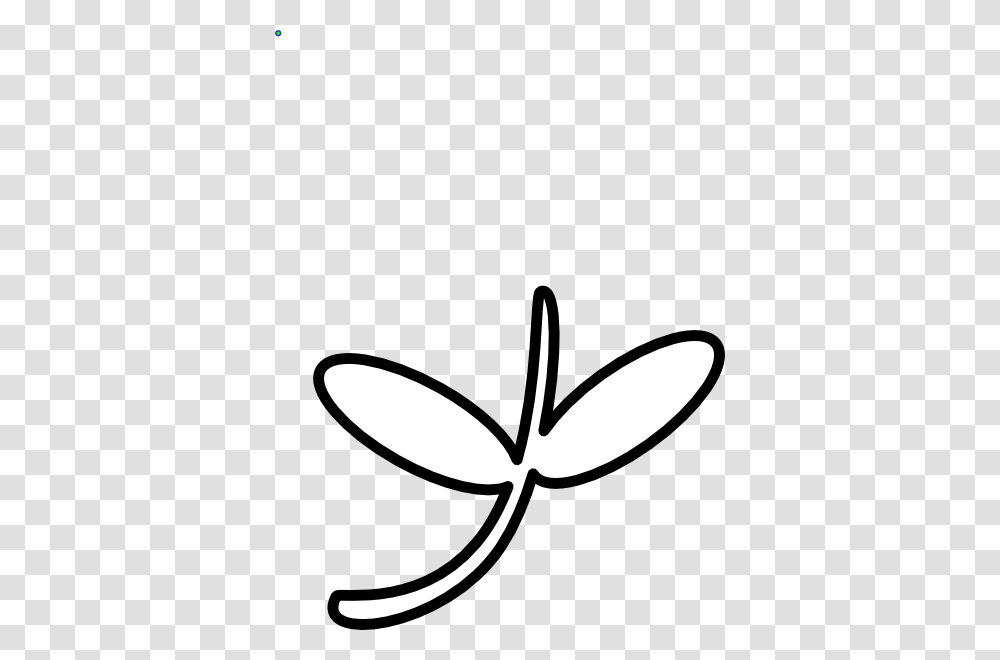 Flower Stem Outline Clip Art, Stencil, Logo Transparent Png