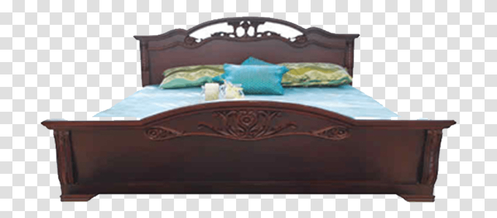 Flower Style Box Bed Dark Chocolate Evaly Limited Bed Frame, Furniture, Crib, Cushion, Theme Park Transparent Png