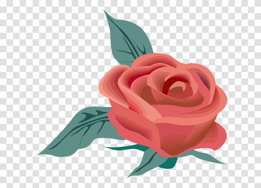 Flower Symbol Rose Nature Floral Love Plant Red Flower Symbol, Blossom Transparent Png