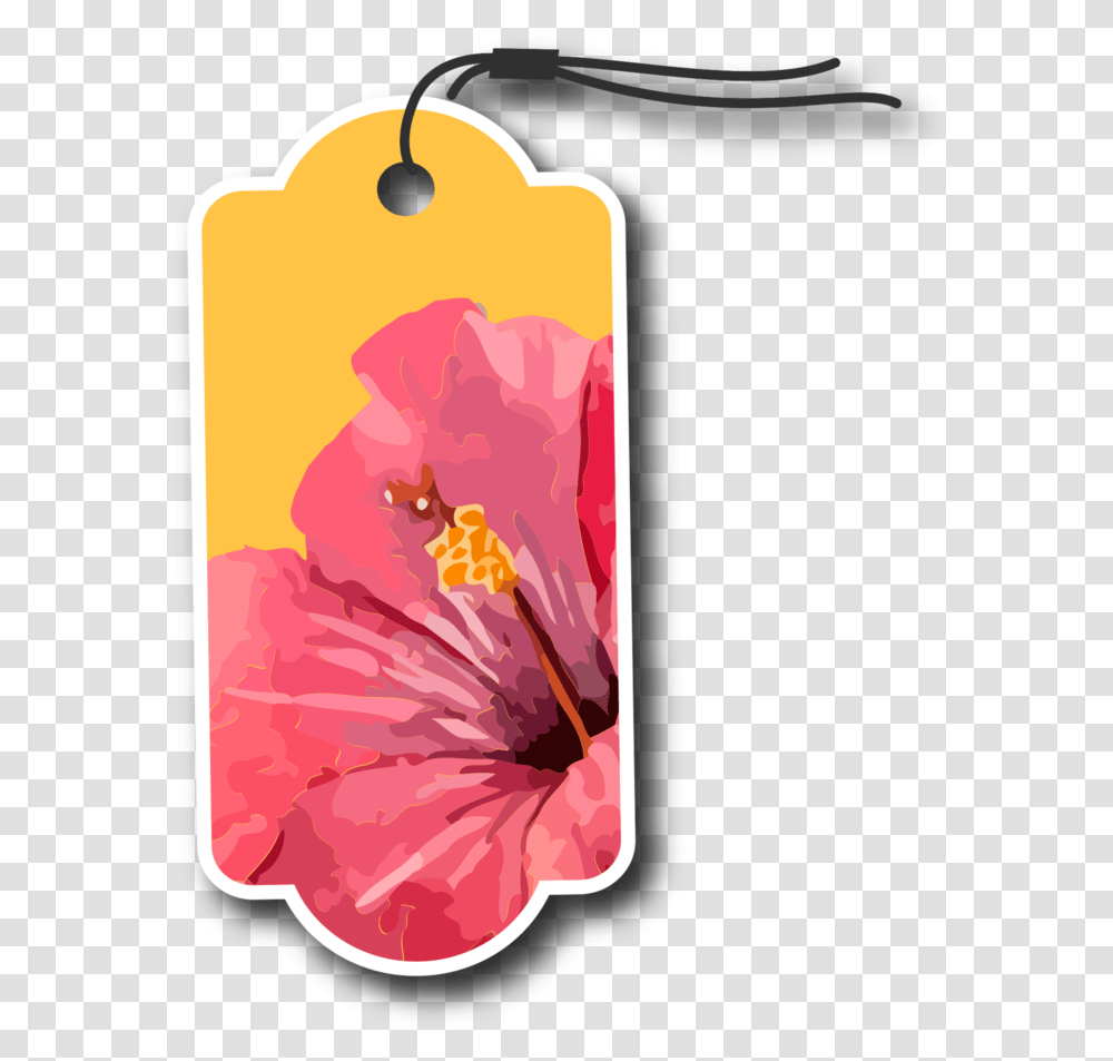 Flower Tag With Background Shoeblackplant, Hibiscus, Blossom, Anther Transparent Png