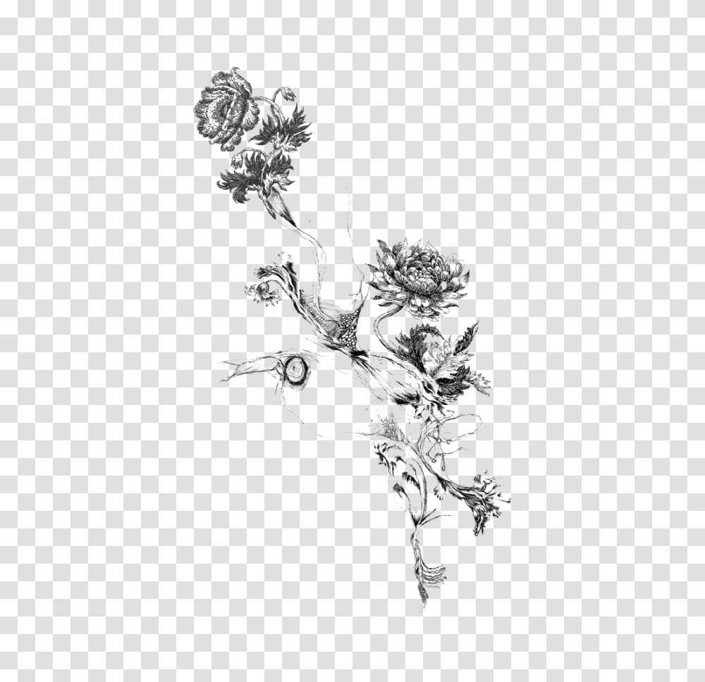 Flower Tattoo, Drawing, Plant, Accessories Transparent Png