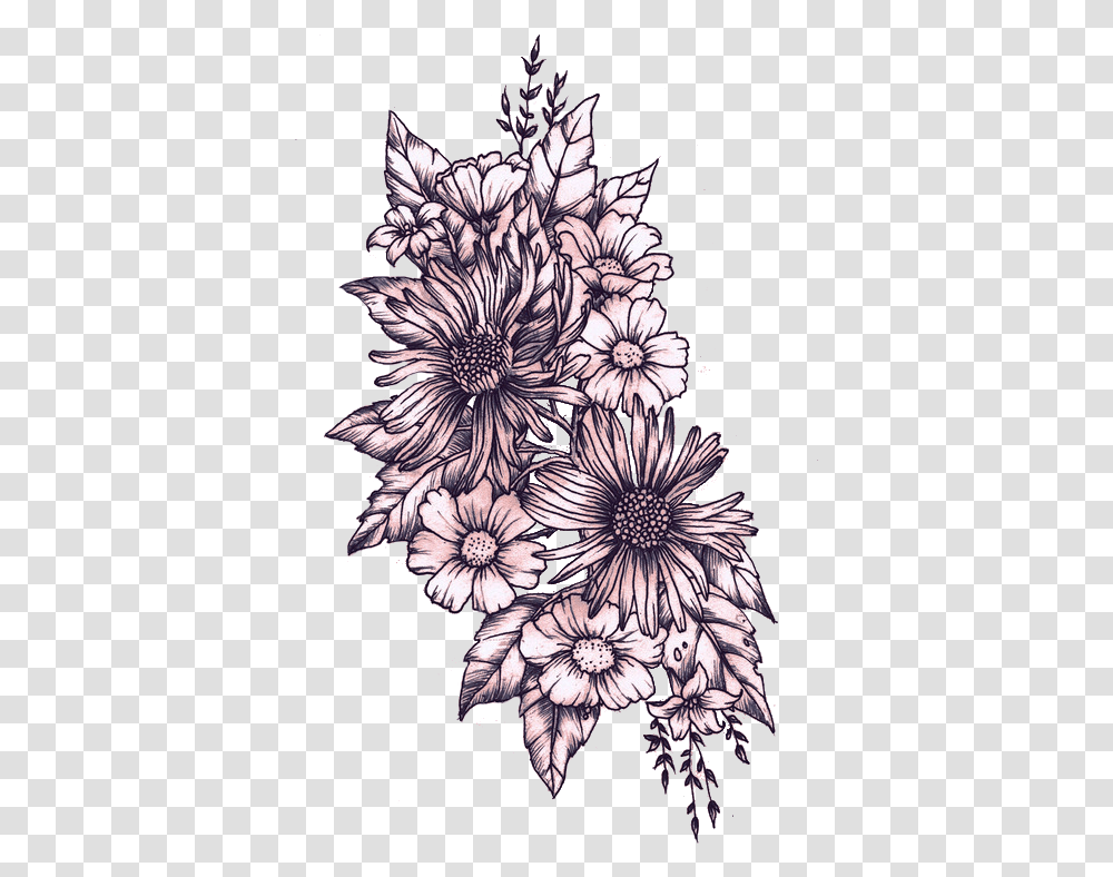 Flower Tattoo Picture Tatuagem De Flores Desenhos, Graphics, Art, Floral Design, Pattern Transparent Png