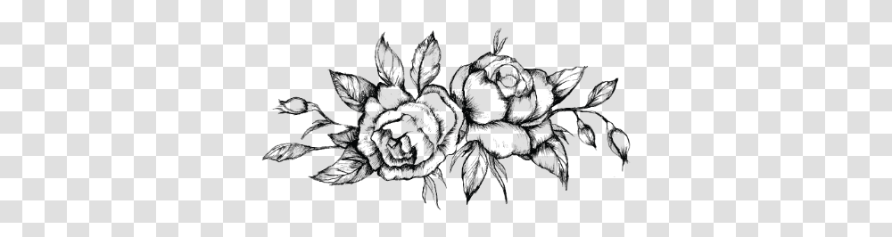 Flower Tattoo & Clipart Free Download Ywd Flower Tattoo Background, Plant, Blossom, Pattern, Floral Design Transparent Png