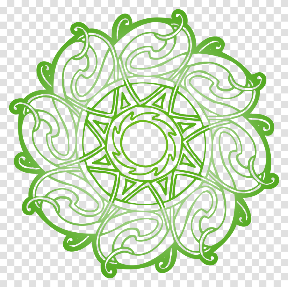 Flower Vector Ornament Vector Green Download Celtic Art, Pattern, Fractal, Floral Design, Graphics Transparent Png