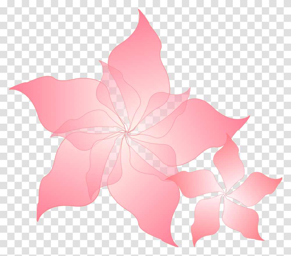 Flower Vector Pink, Leaf, Plant, Petal, Blossom Transparent Png