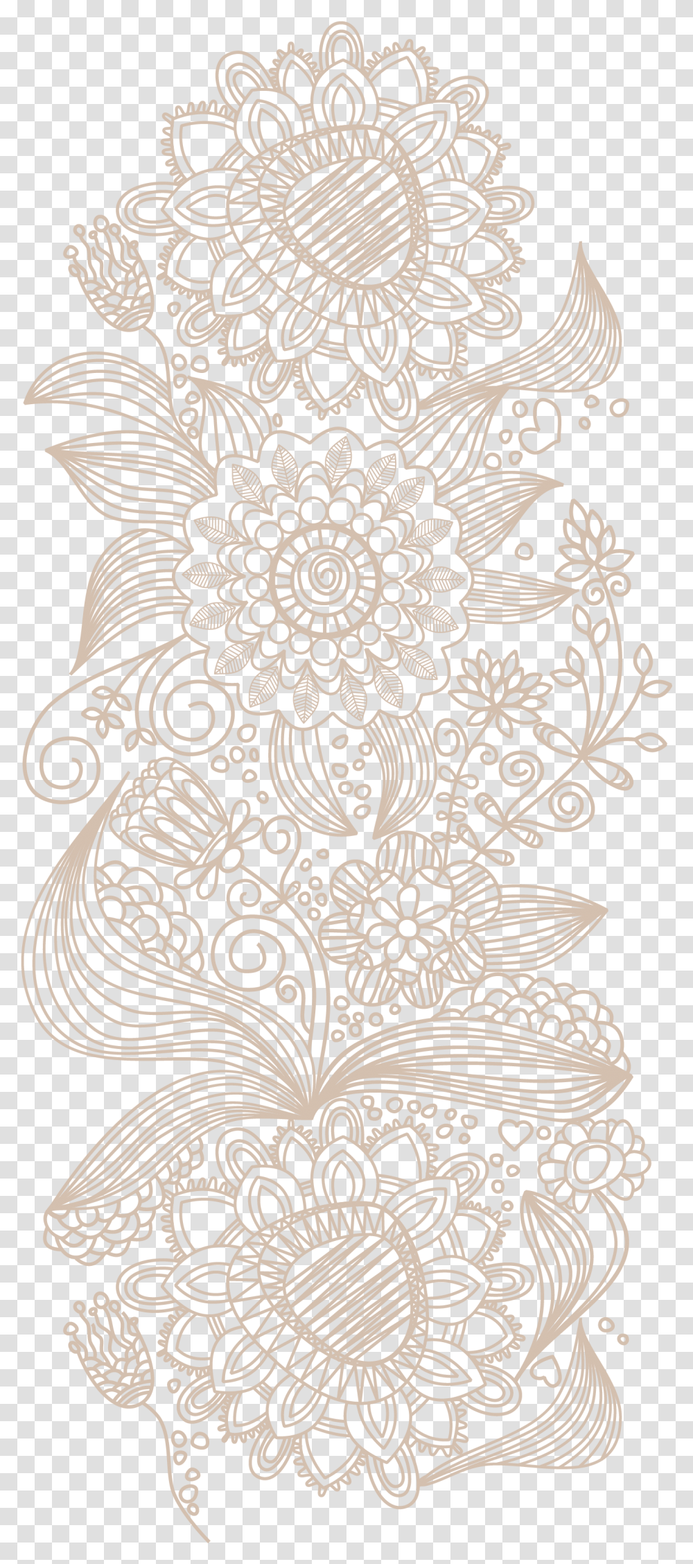 Flower Wallpaper Pattern Free Hd Image Vector Lace, Graphics, Art, Floral Design, Rug Transparent Png