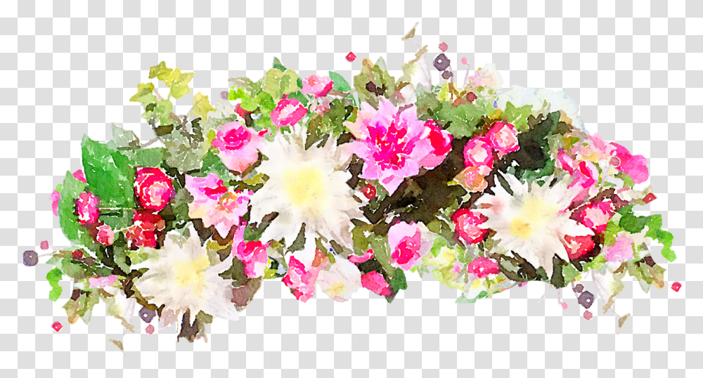 Flower Watercolor 46963 Free Icons And Flower Watercolor, Plant, Blossom, Flower Arrangement, Flower Bouquet Transparent Png