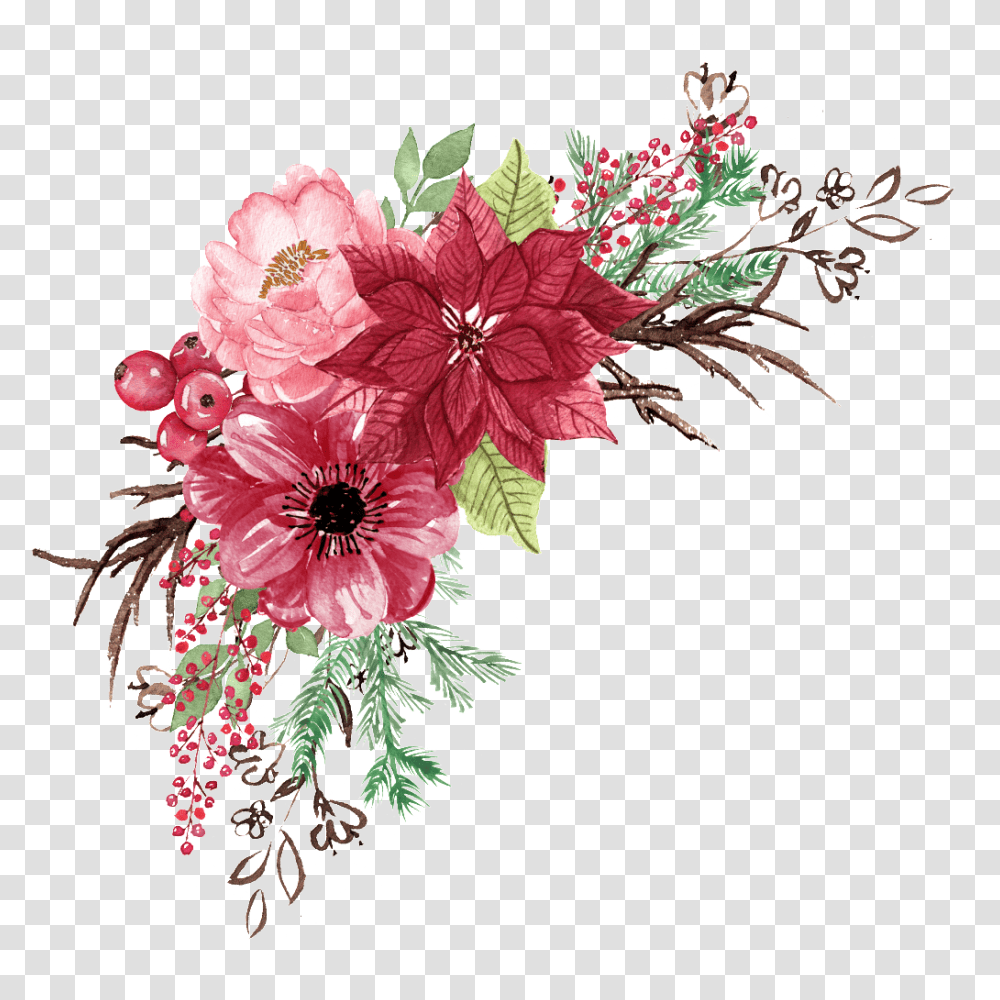 Flower Watercolor Pictures Free Background Flowers, Plant, Floral Design, Pattern, Graphics Transparent Png
