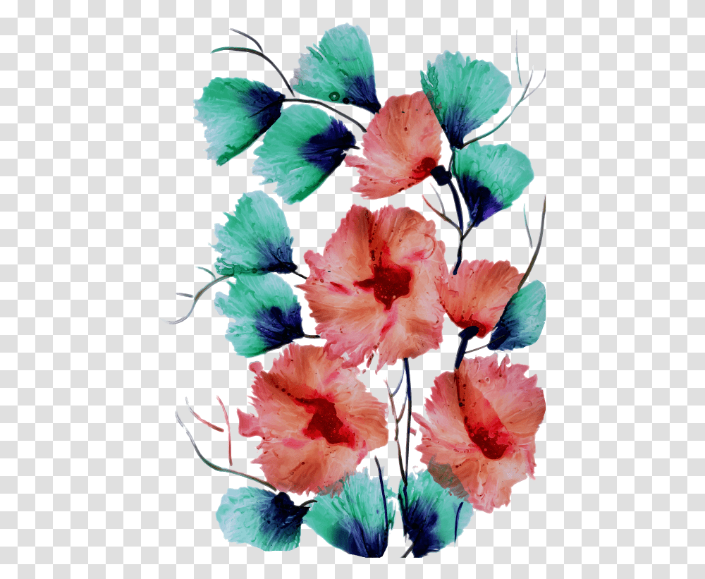 Flower Watercolor, Plant, Blossom, Carnation, Bird Transparent Png